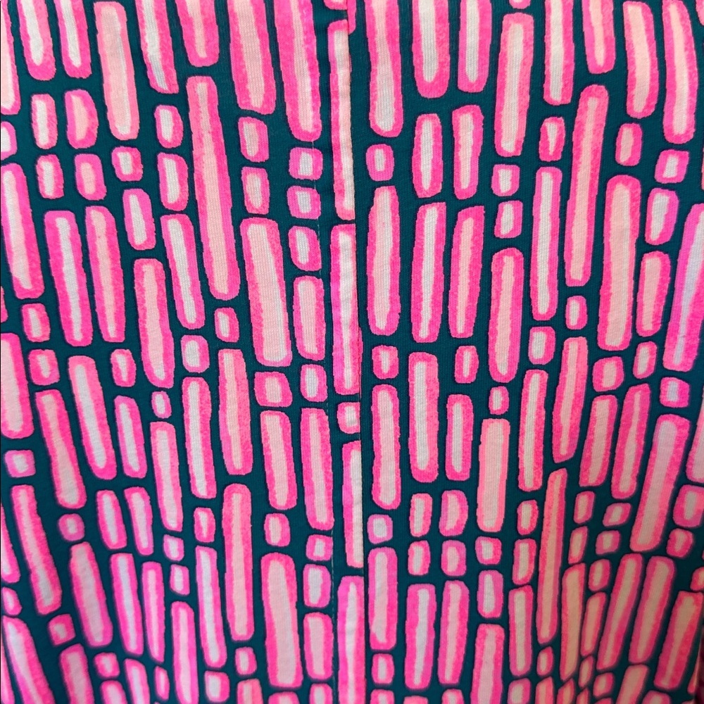 Lilly Pulitzer Beacon Dress Pink Printed Long Sleeve Size Large - Picture 6 of 8